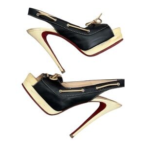 Christian Louboutin Black/Beige  39